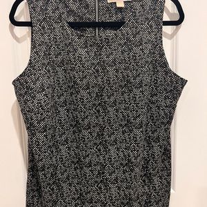 Michael Kors top black and white top {XL}